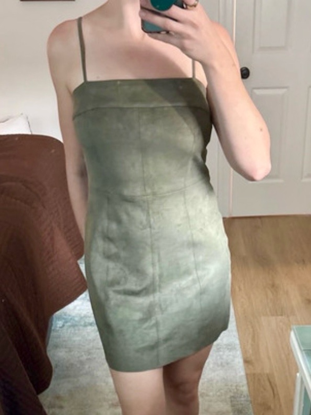 Olive Green Mini Dress